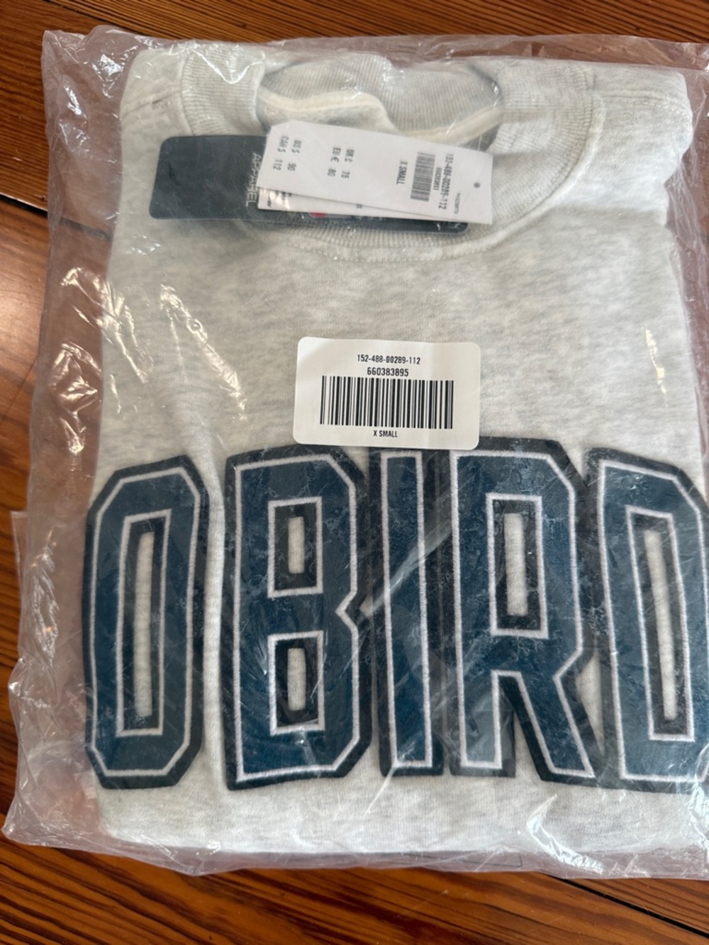 Abercrombie & Fitch Gray Philadelphia Eagles Logo Crewneck Sweatshirt